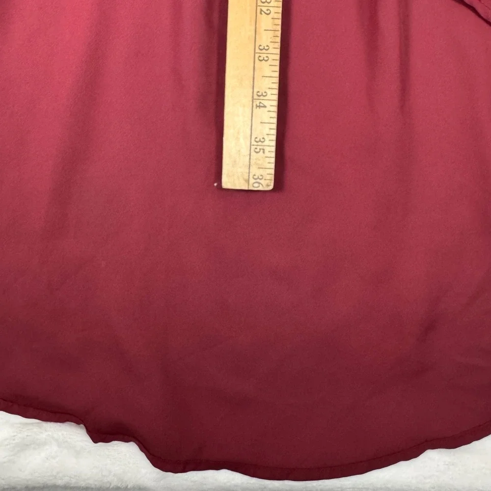 Torrid Burgundy Cold Shoulder High Low Maxi Dress 2 2X 10697312 | Womens Plus 2X - Picture 9 of 9